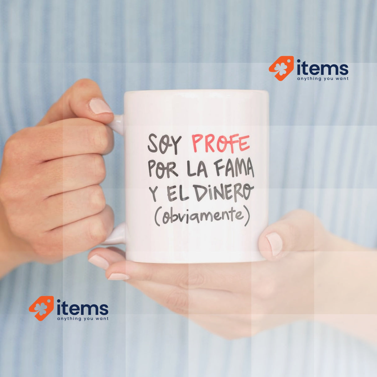 Pedrita Parker Coffee Mug for Teachers Funny Breakfast Mug - Soy Profe for Fame