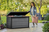 Keter Cortina Garden Trunk 100G, Wood Effect Finish, Grey 122.9x 62.1x 70.6 cm