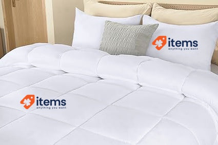 Utopia Bedding Microfibre Duvet 220 x 240 cm (White)