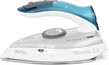 Imetec Nuvola 2.0 - Iron Travel Iron - Stainless Steel Plate - 1000 Watt White