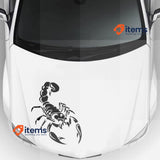 BWGHBH Car Hood Decal Reflective Scorpion Graphic Sticker for Cars (Black)