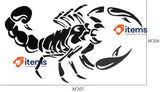 BWGHBH Car Hood Decal Reflective Scorpion Graphic Sticker for Cars (Black)