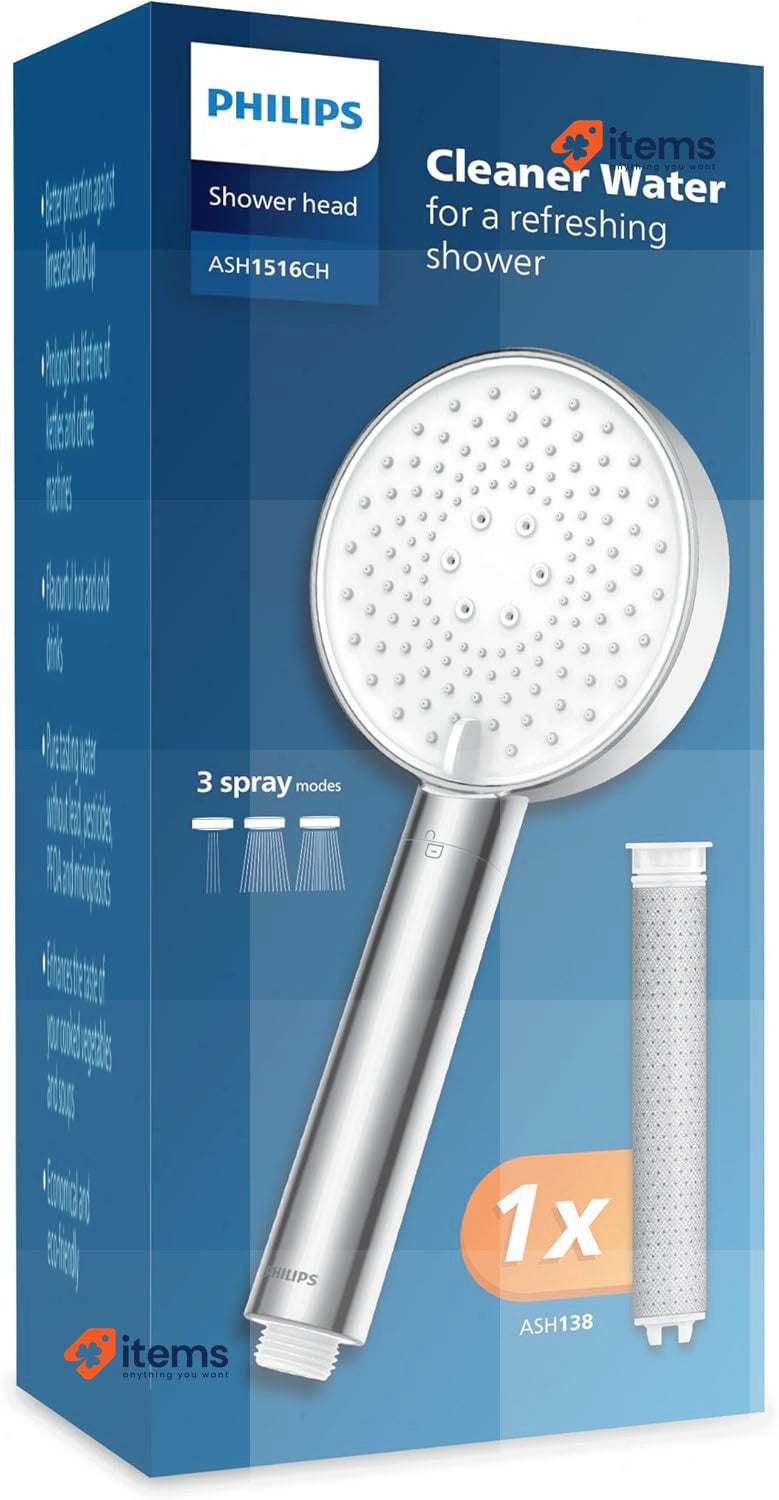 Philips Showerhead with Filter Effectively removes Chlorine Chrome