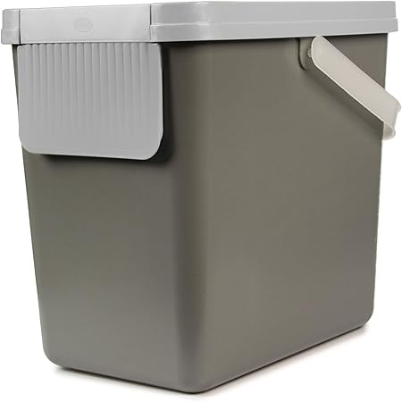 Snips Set of 3 Recycling Bins for Separate Waste Collection 3 x 25 liters Grey