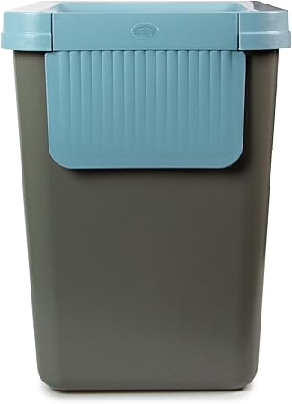 Snips Set of 3 Recycling Bins for Separate Waste Collection 3 x 25 liters Grey