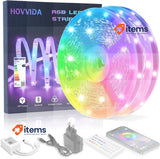 HOVVIDA LED Strip, 30 LEDs/Metre, RGB LED Strip, App and Remote Control
