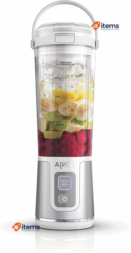 Ninja Blast Blender Portable, 530 ml, Leak-Resistant White, BC151EUWH