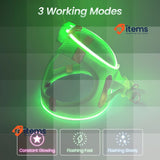PcEoTllar Light Up Dog Harness Reflective LED Rechargeable, Waterproof Small