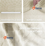 Ystyle Sofa Cover With Left Right Peninsula, Sofa Cover in L Shape, Beige Corner