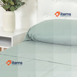 TRAMAS+ Complete Bed Linen Set, 140 x 200 cm, Bed Linen and 2 Pillowcases Green