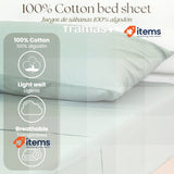 TRAMAS+ Complete Bed Linen Set, 140 x 200 cm, Bed Linen and 2 Pillowcases Green
