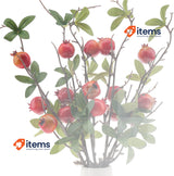 Woration 5 Pack Fake Pomegranate Branches, Artificial Fruit Branches, Realistic