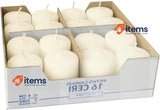 Cereria di Giorgio 16 Candles, Candle Diameter 4 cm-Height 5 cm - Ivory