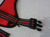 DKDDSSS Dog Harness Large Dog, Adjustable Soft Padded Pet Vest Harness, L, Red