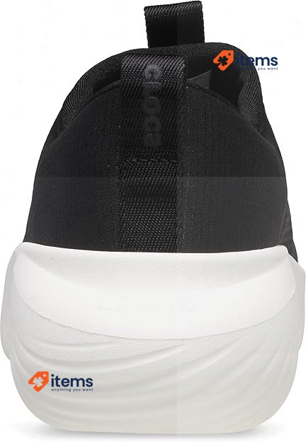 Crocs Mellow Ease Rubber Sneaker Black/White Size UK M10/W11 (EU 45)
