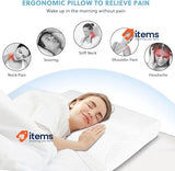 Ainiv Memory Foam Pillow, Orthopedic Neck Support for Side/Back/Stomach Sleeper
