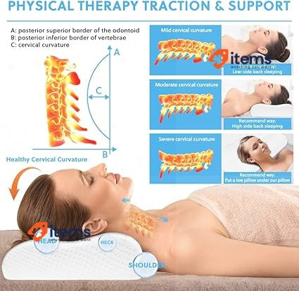 Ainiv Memory Foam Pillow, Orthopedic Neck Support for Side/Back/Stomach Sleeper