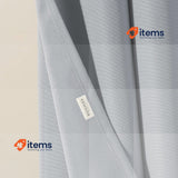 ROOM99 Aura Eyelet Curtain Window Modern Smooth Light Grey 1 Piece 140x230cm