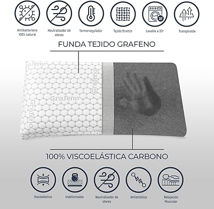 furnish online - Almohada Viscoelastic Carbon Visco Δ Maximum