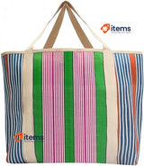 Mr. Wonderful Striped Printed Bag-Green And Purple Borsa Unisex
