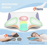 AFNGWWIN Cervical & Neck Pillow Orthopedic Memory Foam Pillow 60x40x11/13cm