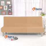 Aisaving Armless Sofa Bed Cover Polyester Spandex Slipcover 80" x 50" Solid
