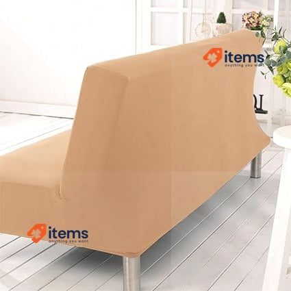 Aisaving Armless Sofa Bed Cover Polyester Spandex Slipcover 80" x 50" Solid