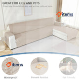 Ystyle Sofa Cover L Shape 4 Seater, Sofa Cover L Shape Waterproof 285 cm, Beige