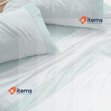 Burrito BlancoBed Sheet Set, 120 x 190/200 cm Polyester 50% Cotton 50% Green