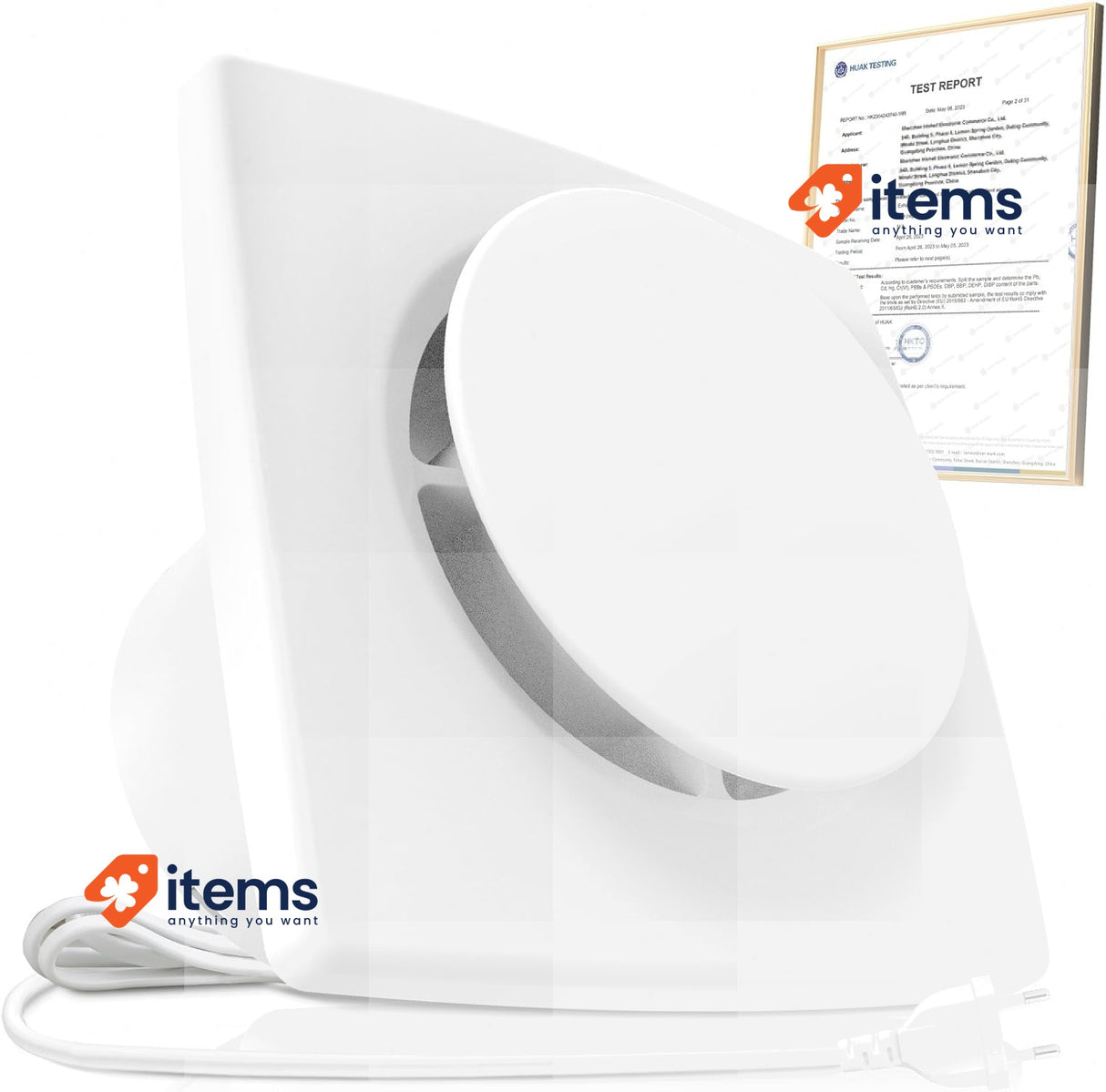 BUMSOU Air Extractor 100mm Silencers Powerful Ventilation, 130m3/h Ventilator