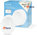 Garza Pack of 3+1 recessed LED downlights 18 W, 4000 K Neutral Light Ø220x29mm