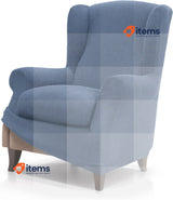 FAVERTI® Elastic Earmuff Armchair Cover from 70 to 100 cm, Light Blue Quality