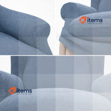 FAVERTI® Elastic Earmuff Armchair Cover from 70 to 100 cm, Light Blue Quality