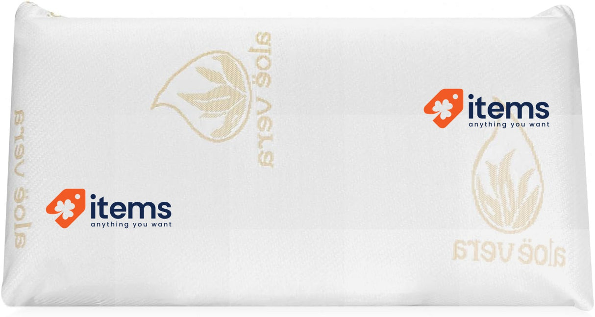 DUÉRMETE ONLINE Aloe Vera Visco Memory Foam Pillow 135 x 40 cm White