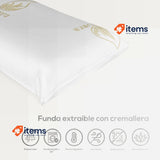 DUÉRMETE ONLINE Aloe Vera Visco Memory Foam Pillow 135 x 40 cm White