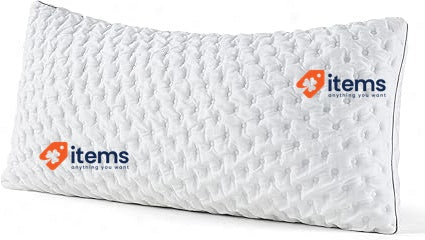 BedStory Memory Foam Pillow Height-Adjustable Pillow 40 x 80 cm, Washable Cover