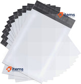 newlng Pack of 20 Plastic Shipping Bags 500 x 650 mm, White newlng Vinted Opaque