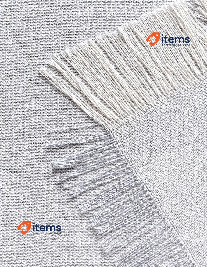 Todocama Multipurpose Bedspread Foulard Blanket Sofa 180x260cm Light Grey 260 cm