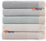 Todocama Multipurpose Quilt Foulard Blanket for Bed Sofa (125x180cm, Dark Grey)