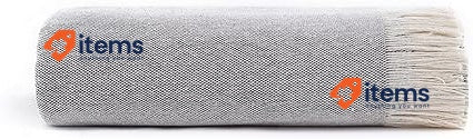 Todocama Multipurpose Quilt Foulard Blanket for Bed Sofa (125x180cm, Dark Grey)