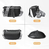 Kiiwah Women's Elegant Leather Waist Bag Waist Bag Black