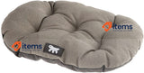 Ferplast Cat & Dog Bed, Pet Mat Cushion w/Soft Padding, 43 x 30 cm, Brown Cotton