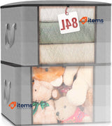 edihome Clothes Storage Bag, 2 pieces, Wardrobe Organiser w/ Reinforced Handles