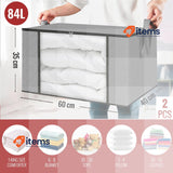 edihome Clothes Storage Bag, 2 pieces, Wardrobe Organiser w/ Reinforced Handles