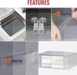 edihome Clothes Storage Bag, 2 pieces, Wardrobe Organiser w/ Reinforced Handles