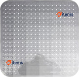 INCETUE Non-Slip Shower Mat, 80 x 80 cm, with Suction Cups, Grey