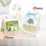 ZEEYUAN Flip Photo Book Slip in Folding 6x4Inch Beige