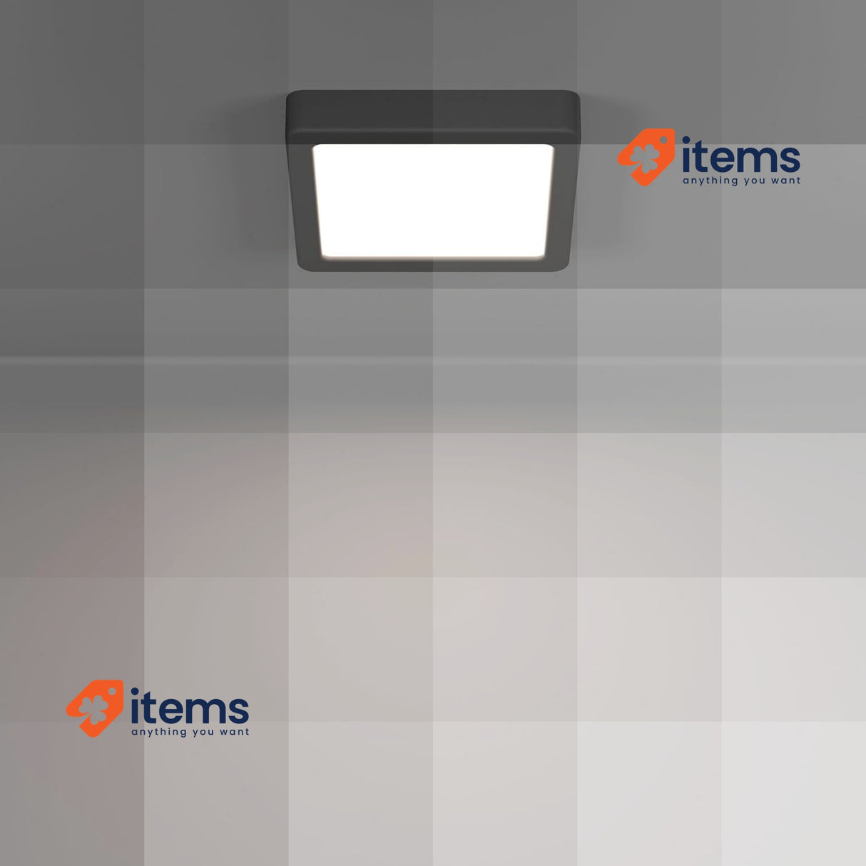 EGLO LED Ceiling Light Bathroom Warm White-Cold White, IP44 Waterproof 15x15cm