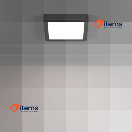 EGLO LED Ceiling Light Fueva 6 Square Ceiling Lamp Warm White-Cool White15x15cm
