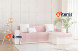 Todocama Sofa Cover Sofa Cover Quilted Protector Easy Clean, Left Chaise 200cm